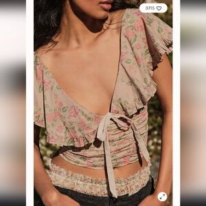 *NEW* Free People Nala Printed Top Size XL